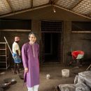 建設中のムルガ神寺院